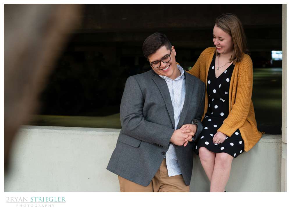 engagement photo with emotion